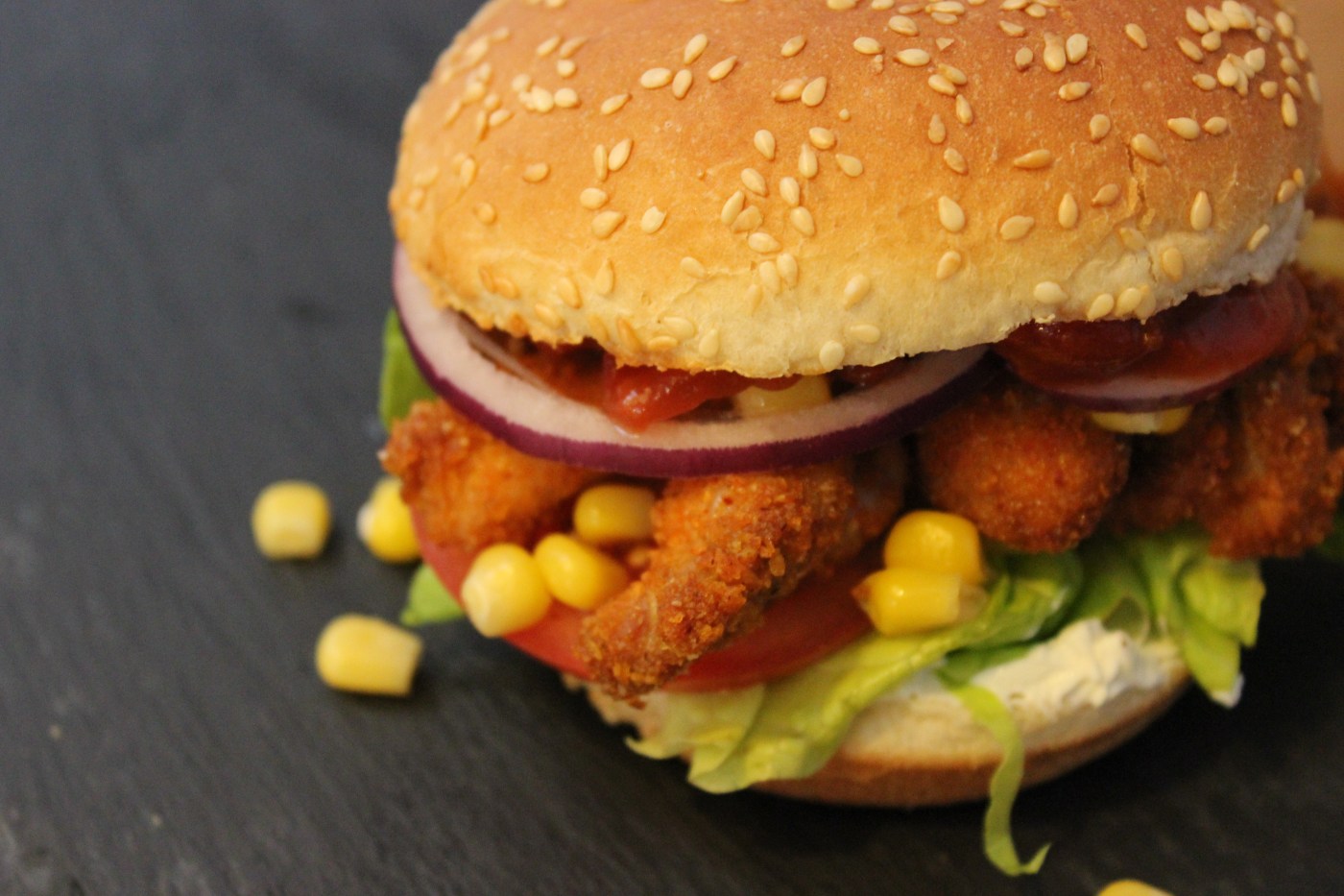 texmex crispy chicken burger