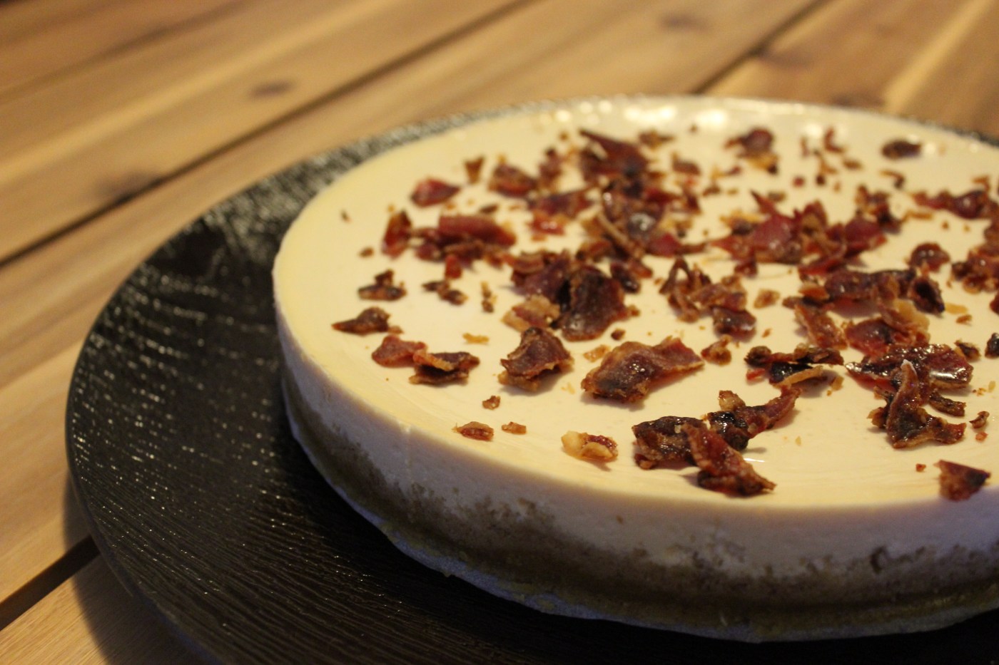 maple bacon syrup cheesecake